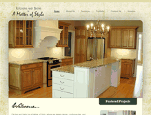Tablet Screenshot of amskitchens.com
